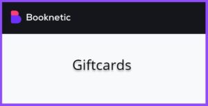 Giftcards for Booknetic