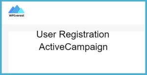 User Registration ActiveCampaign