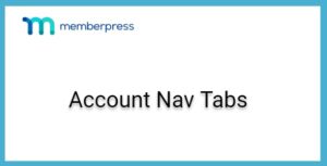 MemberPress Account Nav Tabs