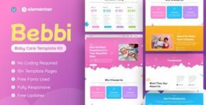 Bebbi - Creative Baby Care Elementor Pro Template Kit