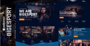 Bigesport - Esport & Gaming Team Elementor Template Kit