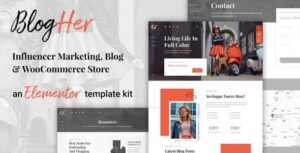 BlogHer - Influencer Marketing Elementor Template Kit