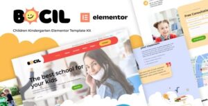 Bocil - Children Kindergarten Elementor Template Kit