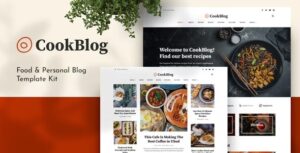 CookBlog - Food & Personal Blog Elementor Template Kit