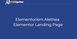 Elementorism Alethea Elementor Landing Page