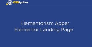 Elementorism Apper Elementor Landing Page