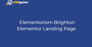 Elementorism Brighton Elementor Landing Page