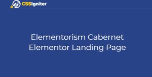 Elementorism Cabernet Elementor Landing Page