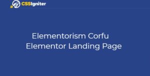 Elementorism Corfu Elementor Landing Page