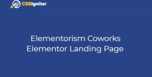 Elementorism Coworks Elementor Landing Page