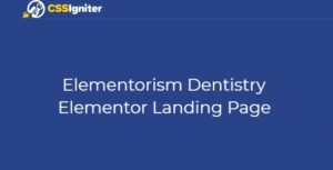 Elementorism Dentistry Elementor Landing Page