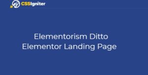 Elementorism Ditto Elementor Landing Page