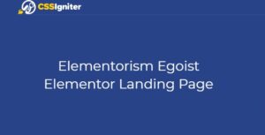 Elementorism Egoist Elementor Landing Page