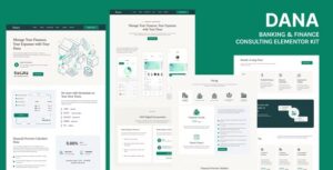 Dana - Banking and Finance Consulting Elementor Template Kit