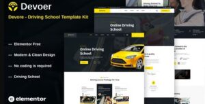 Devore - Driving School Elementor Template Kit