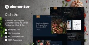 Dishszo - Restaurant & Cafe Elementor Template Kit