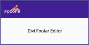 Divi Footer Editor