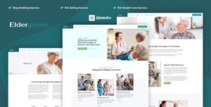 Eldergarten - Elder Care & Senior Home Elementor Pro Template Kit