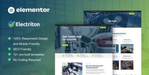 Electriton - Electric Vehicle & Charging Station Elementor Kit