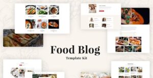 Especio - Food Blog Elementor Template Kit