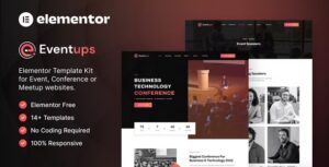 Eventups - Event & Conference Elementor Template Kit