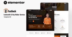 Fastlock - Locksmith & Key Maker Service Elementor Template Kit