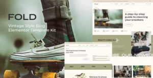 Fold - Vintage Style Blog Elementor Template Kit