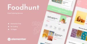 Foodhunt - Food Catering Service Elementor Template Kit