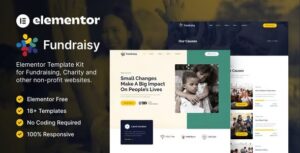 Fundraisy - Charity & Fundraising Elementor Template Kit