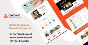 Givoxin - Charity Elementor Template Kit