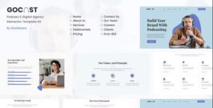 Gocast - Podcast & Digital Agency Template Kit