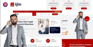 Ijin - Legal Business & Tax Consultant Services Elementor Template Kit