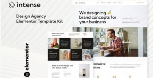 Intense - Creative Digital Agency Services Elementor Template Kit