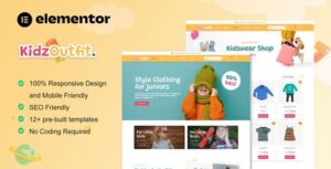 KidzOutfit - WooCommerce Kids Fashion Shop Elementor Template Kit