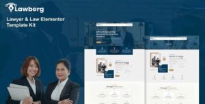 Lawberg - Lawyer & Legal Firm Elementor Template Kit