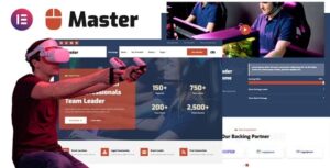 Master - Esport Team & Gaming Community Elementor Template Kit