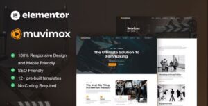 Muvimox - Film Maker & Movie Studio Elementor Template Kit