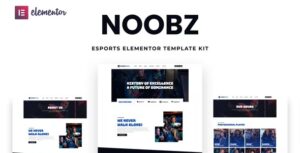 Noobz - E-sports Elementor Template Kit