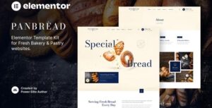 Panbread - Fresh Bakery & Pastry Elementor Template Kit