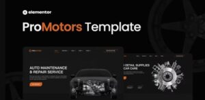 ProMotors - Car Service and Detailing Elementor Template Kit