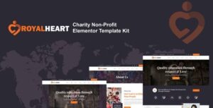 Royalheart - Nonprofit Charity Elementor Template Kit