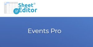 WP Sheet Editor Events Pro