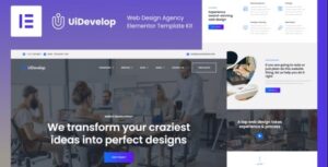 UiDevelop - Web Design Agency Elementor Template Kit