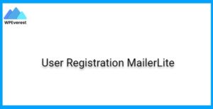 User Registration MailerLite