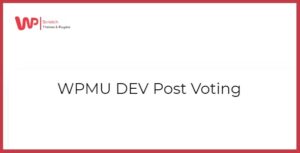 WPMU DEV Post Voting