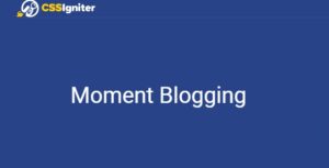 CSS Igniter Moment Blogging - WordPress Theme