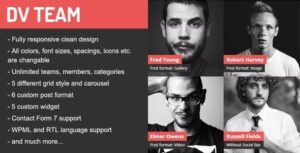 DV Team Responsive Team Showcase - WordPress Plugin