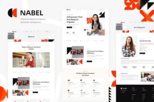 Nabel - Influencer Marketing Agency Elementor Template Kit