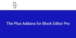 The Plus Addons for Block Editor Pro