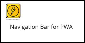 Navigation Bar for PWA